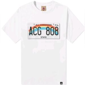 Nike ACG License Plate T-Shirt 'Summit White'